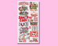 Premade RED Christmas DTF Gang Sheet 22x60