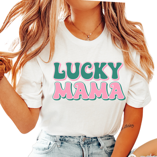 Retro Lucky Mama St. Patrick's Day DTF TRANSFER