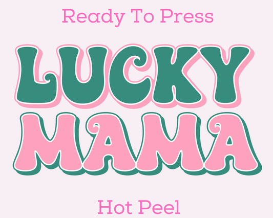Retro Lucky Mama St. Patrick's Day DTF TRANSFER or UV DTF STICKER