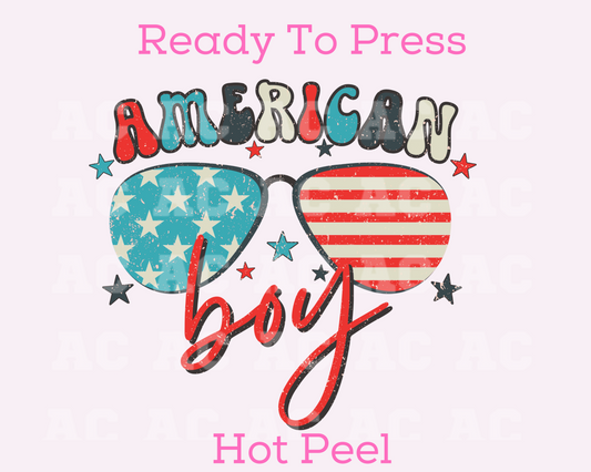 American Boy DTF TRANSFER or UV DTF STICKER