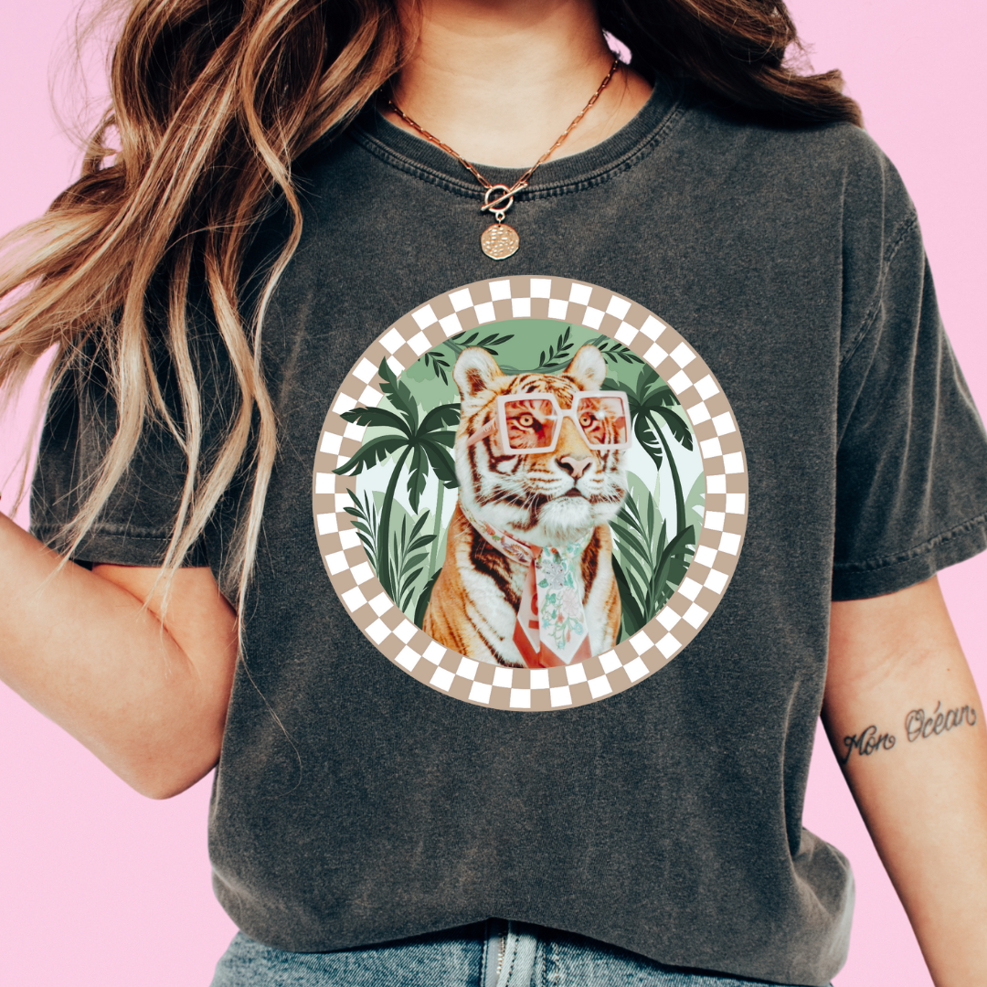 Jungle Tiger Trendy DTF TRANSFER