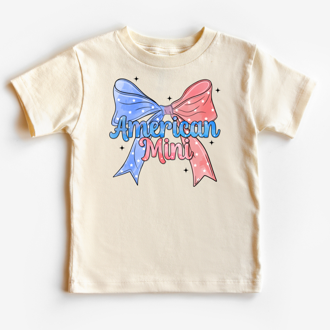 American Mini Coquette Bow Patriotic DTF TRANSFER