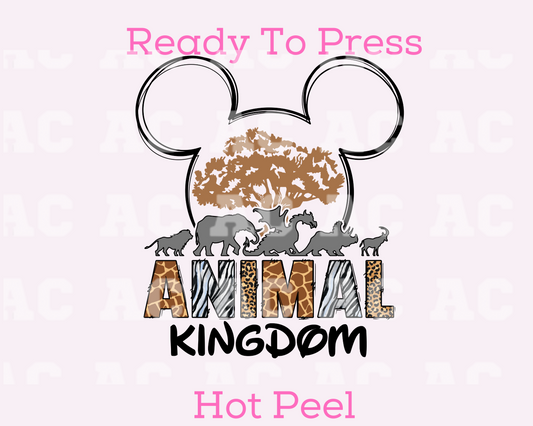 Animal Kingdom (Mickey) Disney Travel DTF TRANSFER