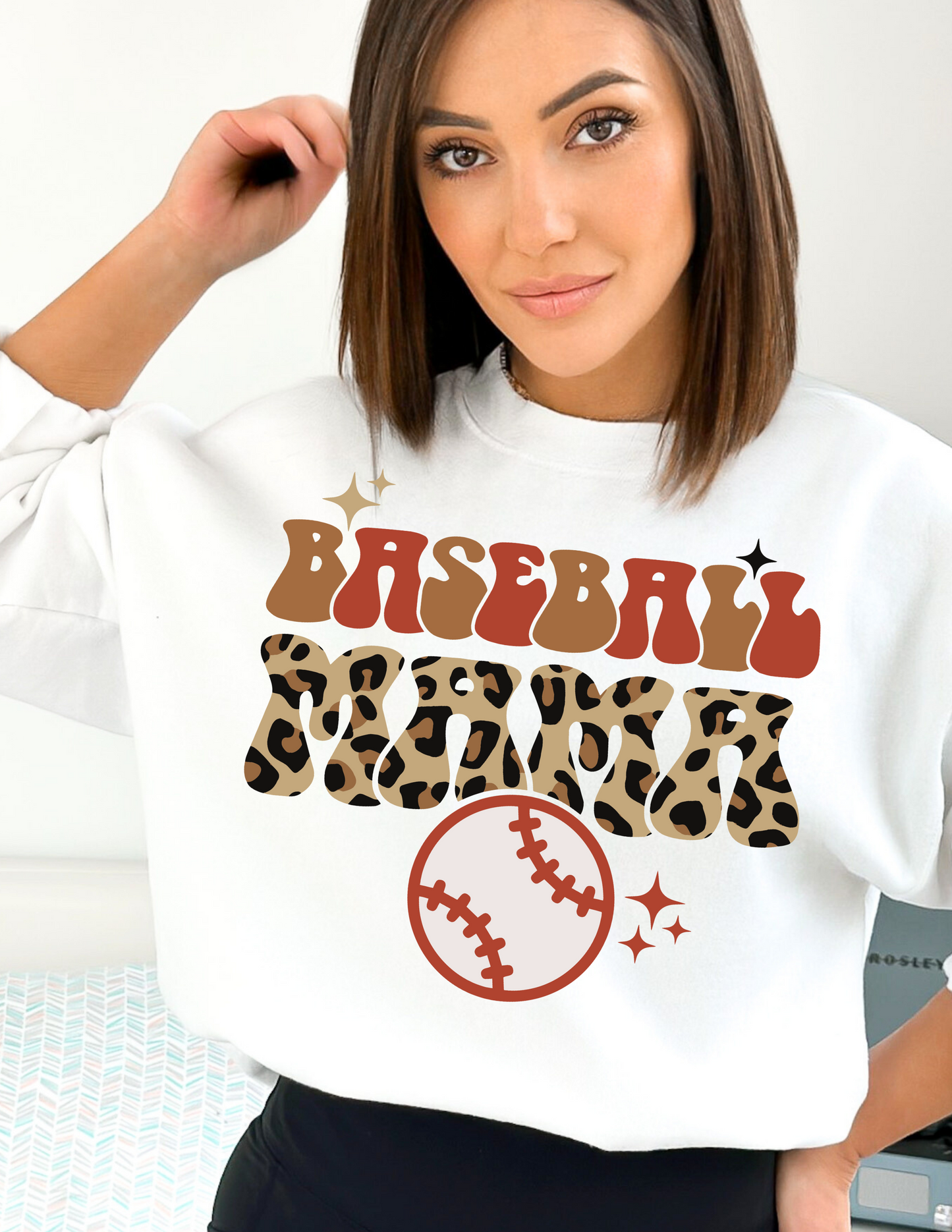 Leopard Print Baseball Mama DTF TRANSFER