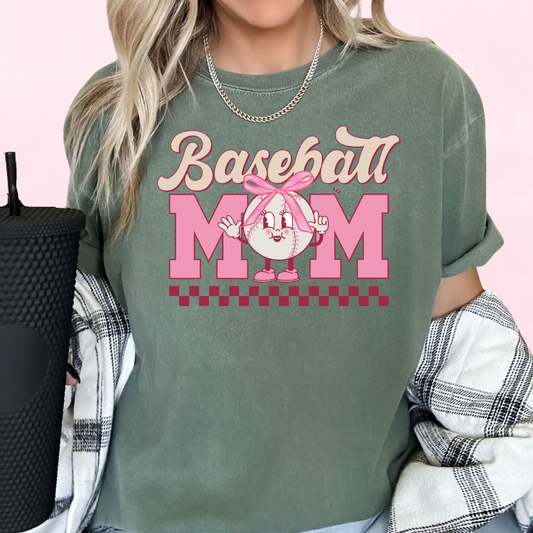 Baseball Mom Coquette DTF TRANSFER