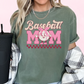 Baseball Mom Coquette Bow Baseball DTF TRANSFER