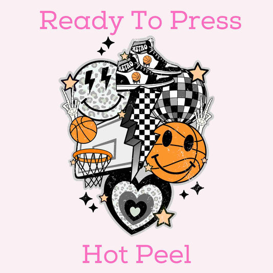 Basketball Vibes Collage DTF TRANSFER