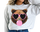 Bears Sports Mascot Blowing Bubble DTF TRANSFER or UV DTF STICKER