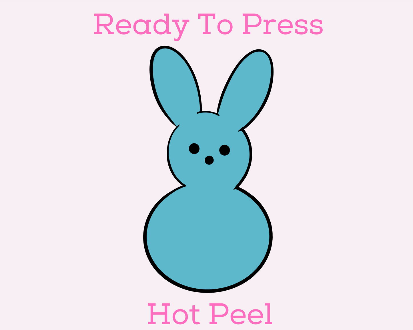 Blue Peep Easter DTF TRANSFER