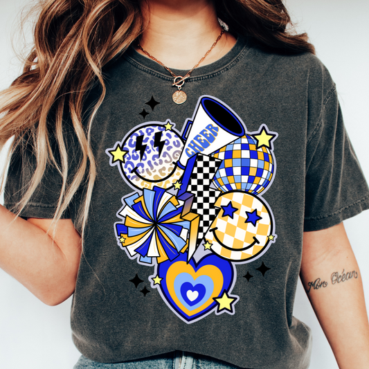 Blue Cheer Collage DTF TRANSFER or UV DTF STICKER