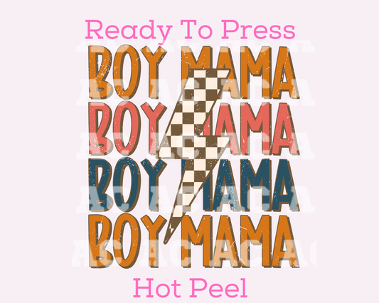 Boy Mama Bolt DTF TRANSFER or UV DTF STICKER DECAL