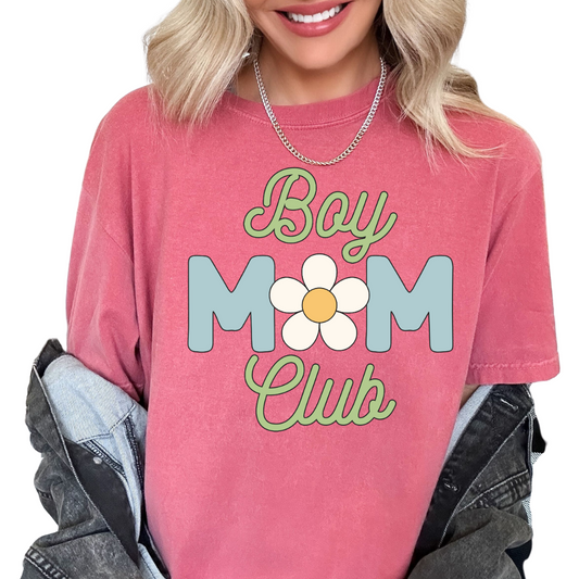 Boy Mom Club Mom DTF TRANSFER or UV DTF STICKER DECAL