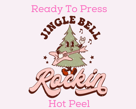 Jingle Bell Rockin Girl DTF TRANSFER