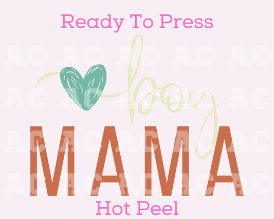 Boy Mama DTF TRANSFER or UV DTF STICKER DECAL