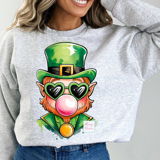 Bubble Gum Leprechaun St. Patrick's Day DTF TRANSFER