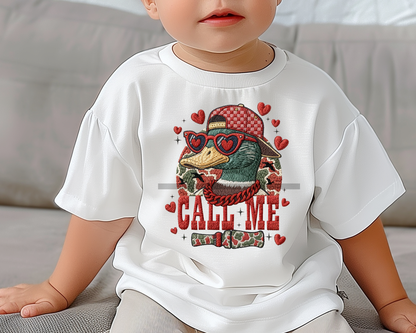 Call Me Duck Boy Valentine's Day DTF TRANSFER or UV DTF STICKER