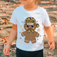 Brushstroke Camo Gingerbread Boy Christmas DTF TRANSFER