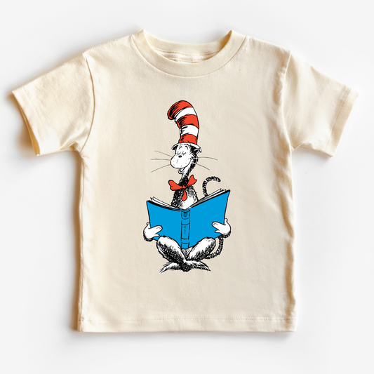 Cat in the Hat Reading Dr. Seuss DTF TRANSFER
