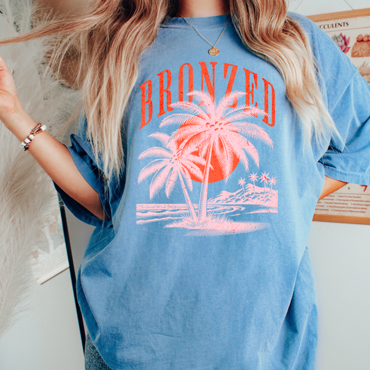 Bronzed Summer DTF TRANSFER or UV DTF STICKER