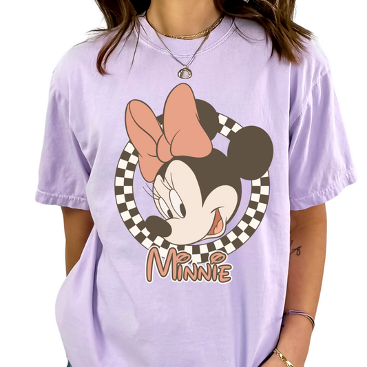 Checkered Minnie Disney DTF TRANSFER