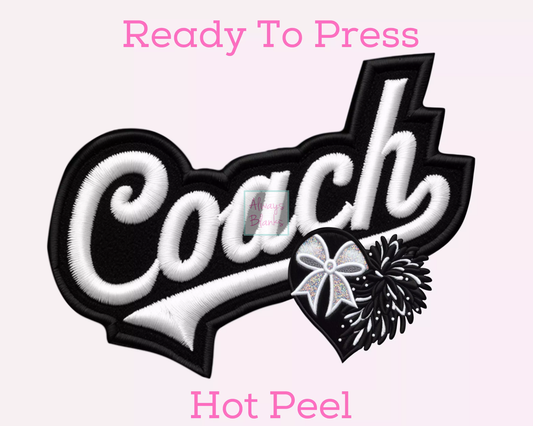 Cheer Coach DTF TRANSFER or UV DTF STICKER DECAL or UV DTF STICKER
