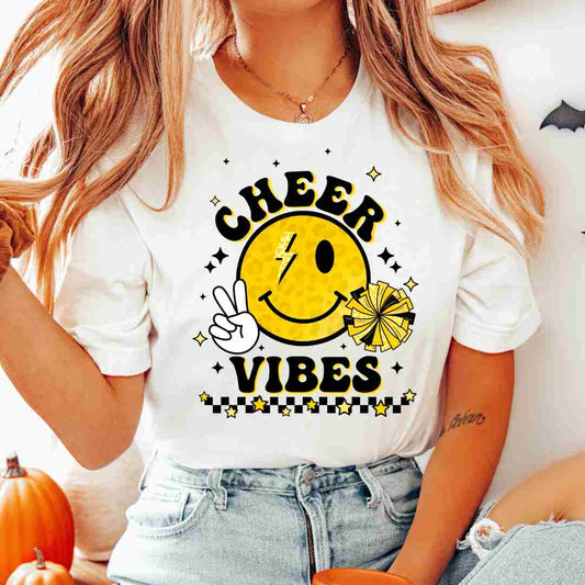 Yellow Cheer Vibes DTF TRANSFER