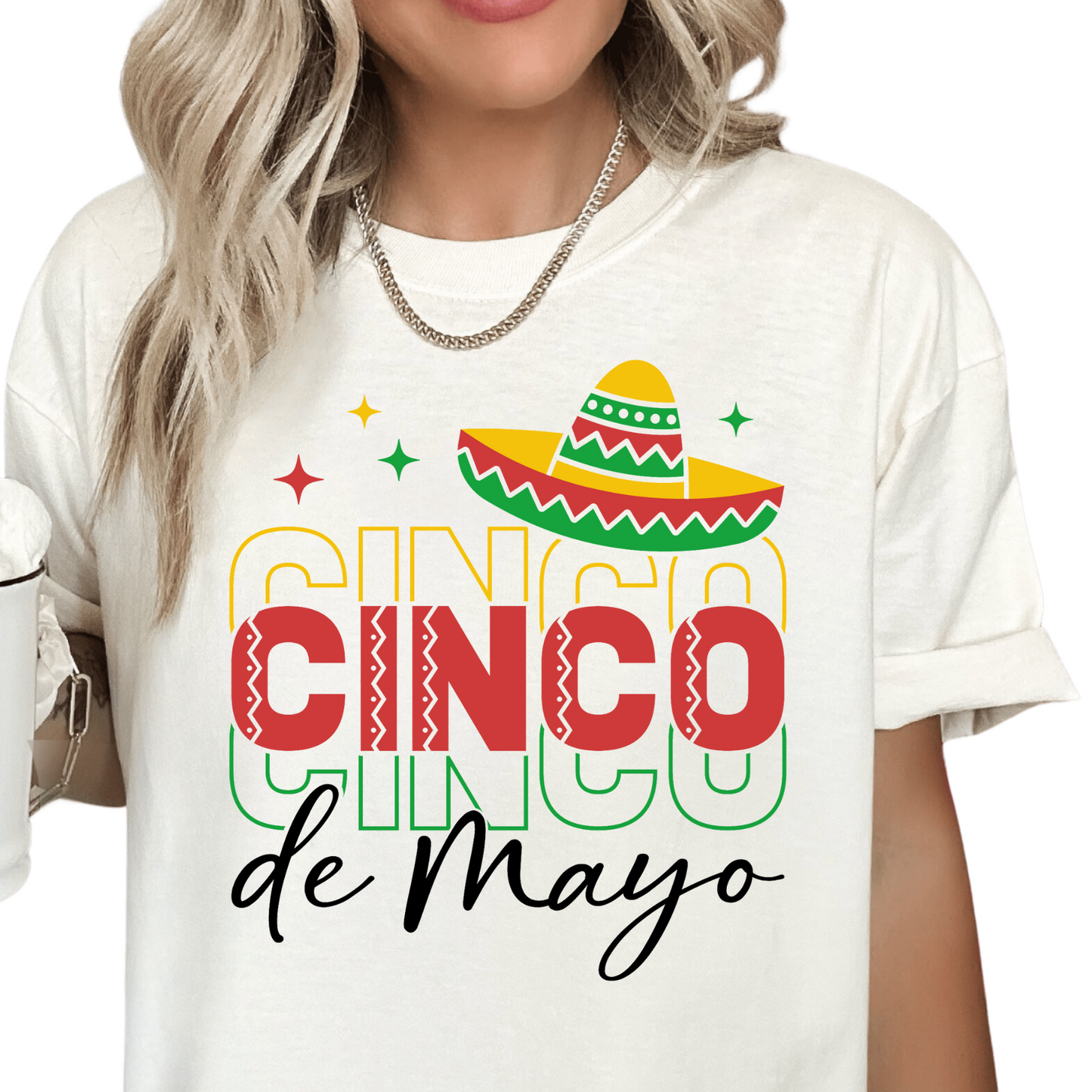 Yellow & Green Cinco De Mayo DTF TRANSFER