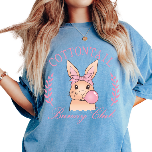 Cottontail Bunny Club Easter DTF TRANSFER