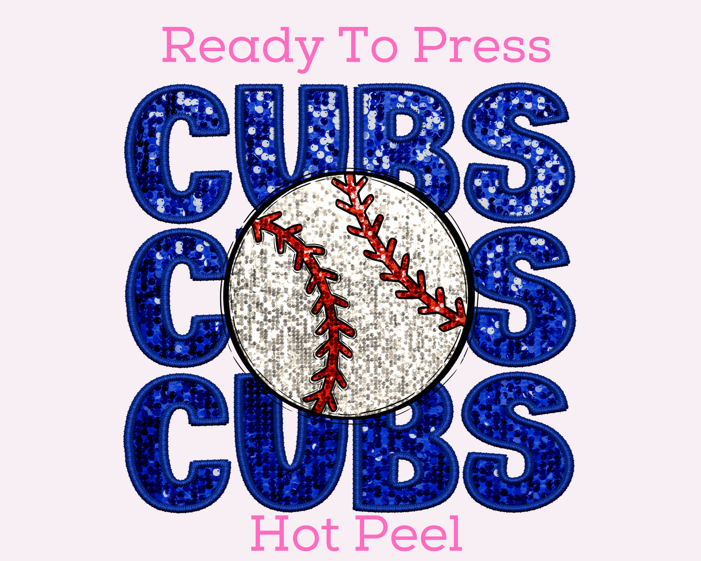 Cubs Baseball DTF TRANSFER or UV DTF STICKER