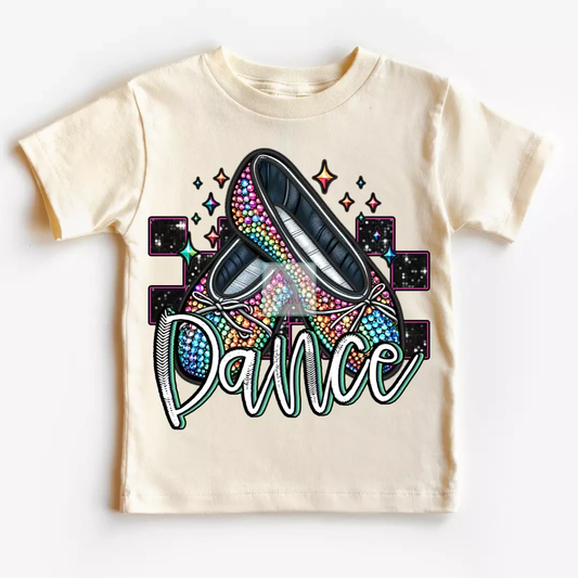 Checkered Dance Faux Embroidery School DTF TRANSFER or UV DTF STICKER