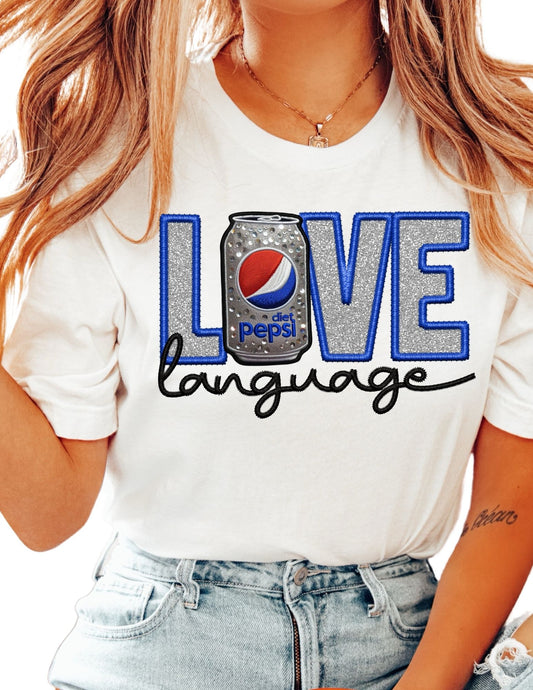 Love Diet Pepsi DTF TRANSFER