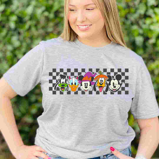 Disney Halloween Friends (Checkered) DTF TRANSFER