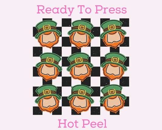 Lucky Leprechaun (Distressed) St. Patrick's Day DTF TRANSFER or UV DTF STICKER