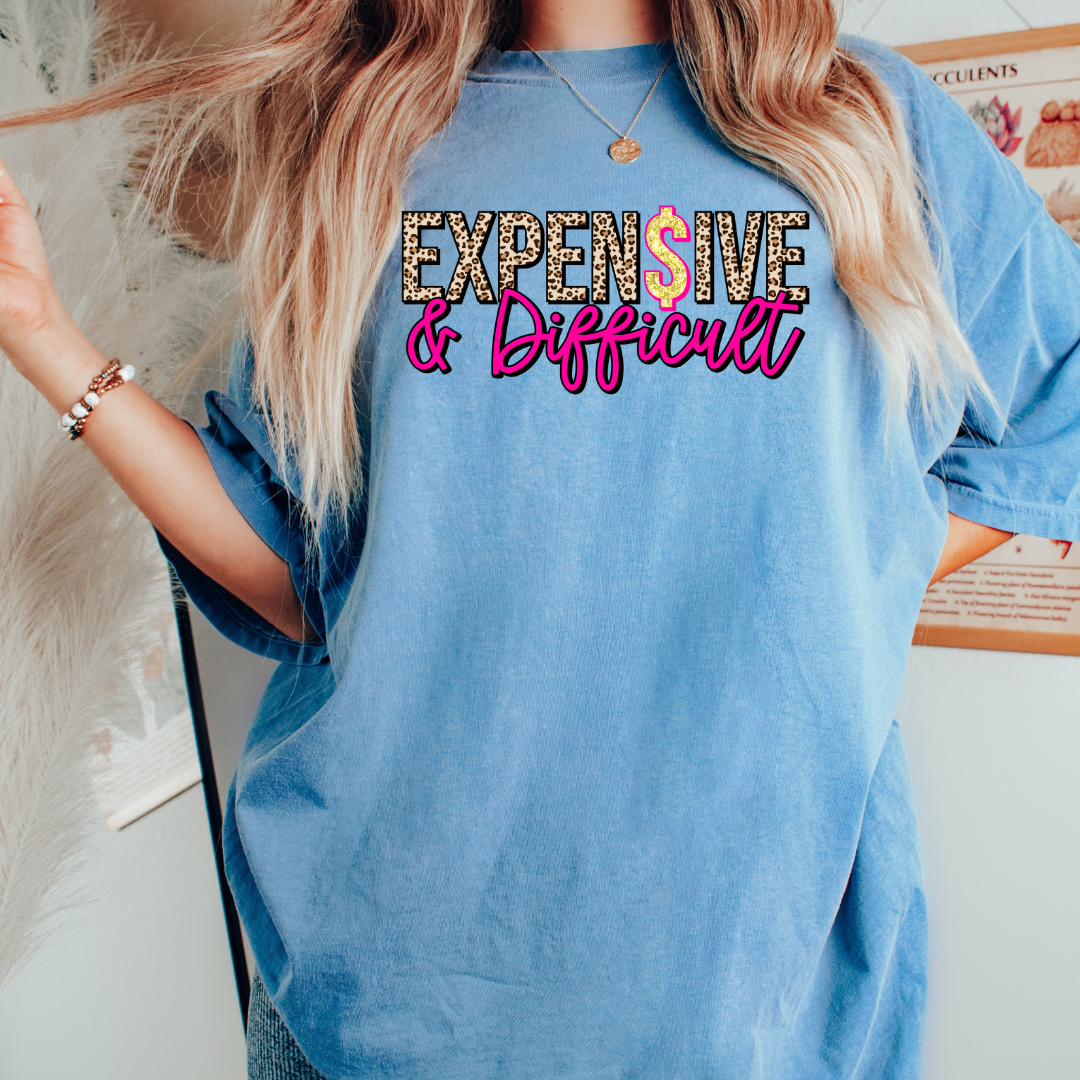 Expensive & Difficult (Leopard) Trendy DTF TRANSFER