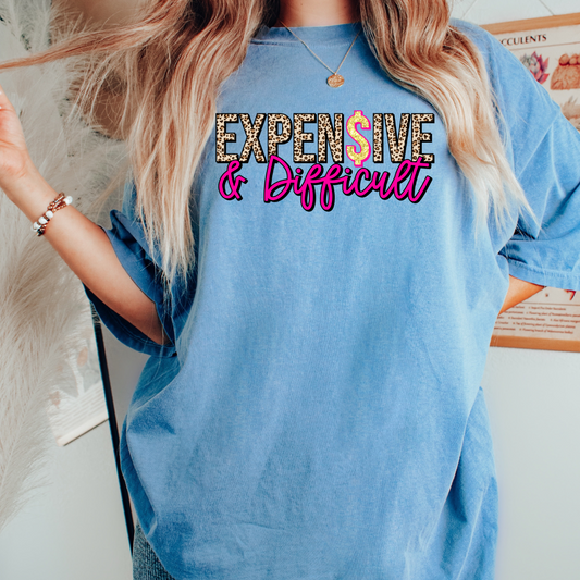 Expensive & Difficult (Leopard) Trendy DTF TRANSFER
