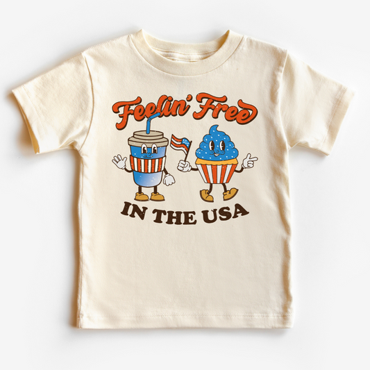 Feelin' Free In The USA Patriotic DTF TRANSFER or UV DTF STICKER