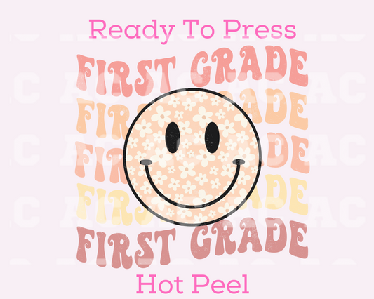 First Grade Smiley DTF TRANSFER