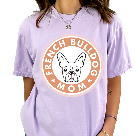 French Bulldog Mom DTF TRANSFER or UV DTF STICKER DECAL