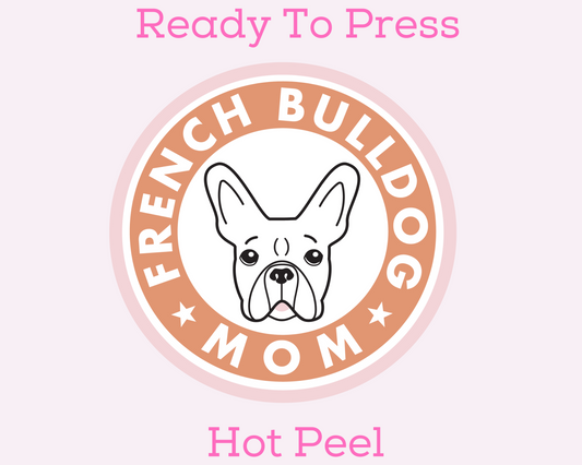 French Bulldog Mom DTF TRANSFER or UV DTF STICKER DECAL