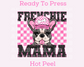 Frenchie Mama (Pink) Faux Sequins Faux Embroidery Mom DTF TRANSFER