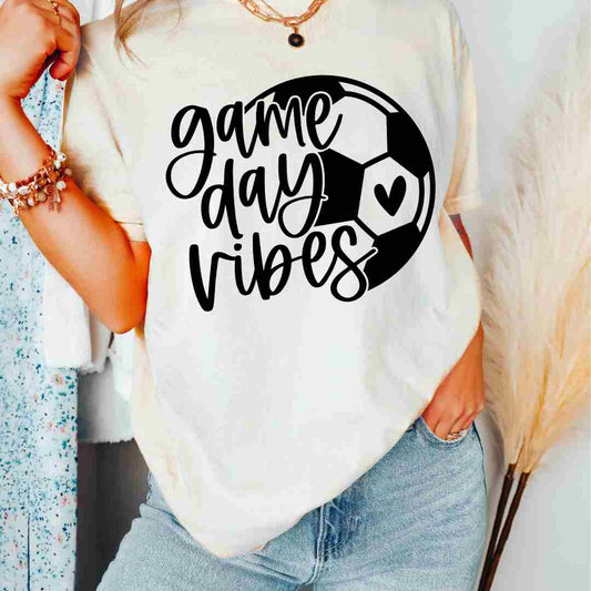 Soccer Game Day Vibes DTF TRANSFER or UV DTF STICKER DECAL