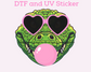 Gator Sports School Mascot Blowing Bubble DTF TRANSFER or UV DTF STICKER