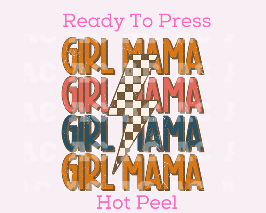 Girl Mama Bolt DTF TRANSFER