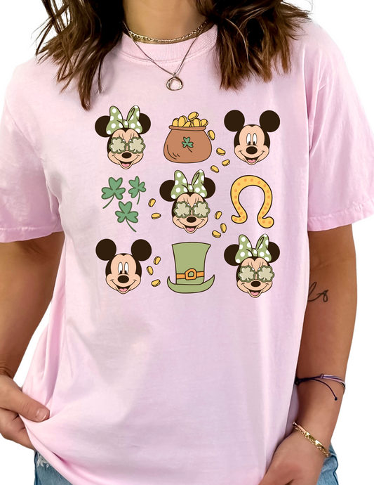 Minnie & Mickey St. Patrick's Day Disney DTF TRANSFER