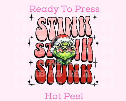 Stink Stank Stunk Grinch Christmas DTF TRANSFER