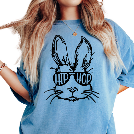 Hip Hop Bunny (Black) Easter DTF TRANSFER