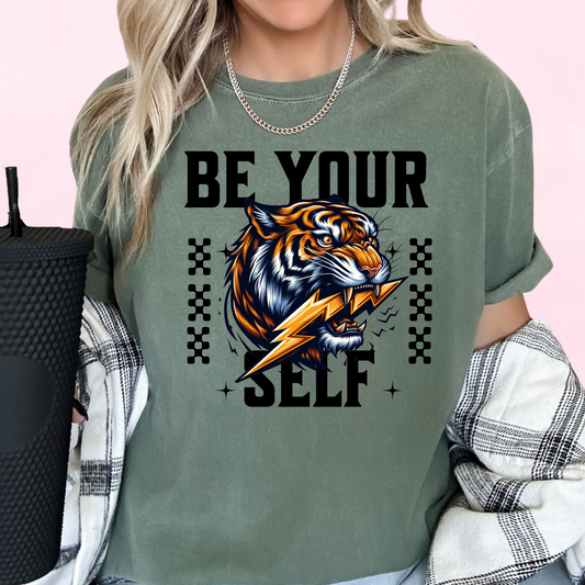 Be Yourself Tiger Trendy DTF TRANSFER or UV DTF STICKER DECAL