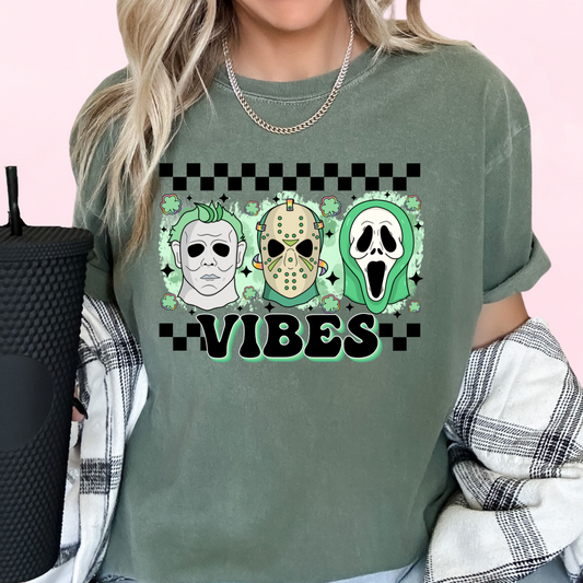 Lucky Horror Vibes St. Patrick's Day DTF TRANSFER or UV DTF STICKER DECAL