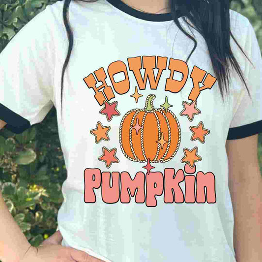 Howdy Pumpkin DTF TRANSFER or UV DTF STICKER
