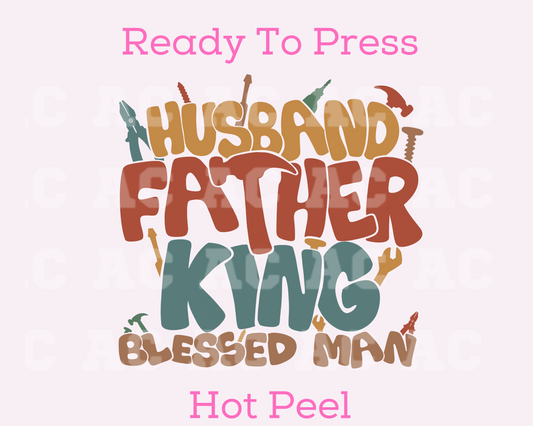 Husband Father King DTF TRANSFER